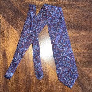 Stafford Maroon Blue Tie